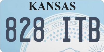 KS license plate 828ITB