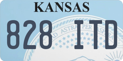 KS license plate 828ITD