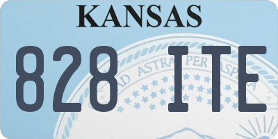 KS license plate 828ITE