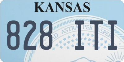 KS license plate 828ITI