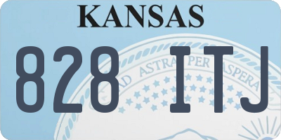 KS license plate 828ITJ