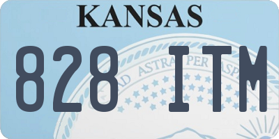 KS license plate 828ITM