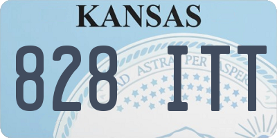 KS license plate 828ITT