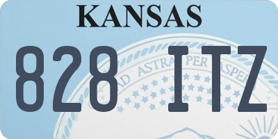KS license plate 828ITZ