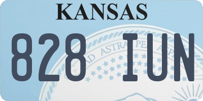 KS license plate 828IUN