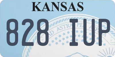 KS license plate 828IUP
