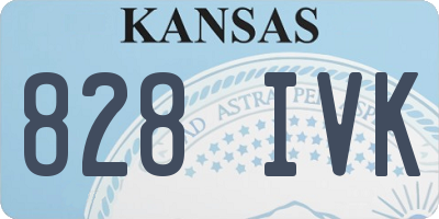 KS license plate 828IVK