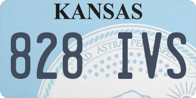 KS license plate 828IVS