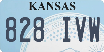 KS license plate 828IVW