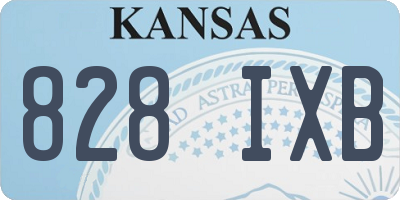 KS license plate 828IXB