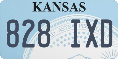 KS license plate 828IXD
