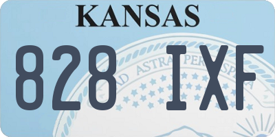 KS license plate 828IXF