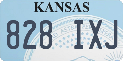 KS license plate 828IXJ