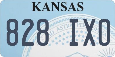 KS license plate 828IXO