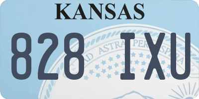 KS license plate 828IXU