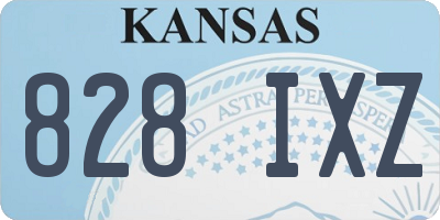 KS license plate 828IXZ