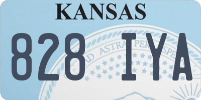 KS license plate 828IYA