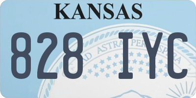 KS license plate 828IYC