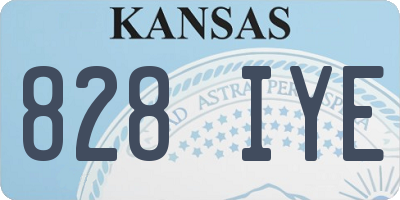 KS license plate 828IYE