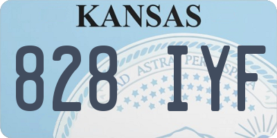 KS license plate 828IYF