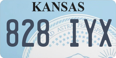 KS license plate 828IYX