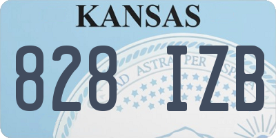 KS license plate 828IZB