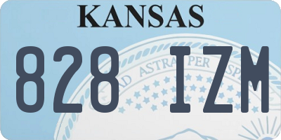 KS license plate 828IZM