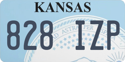KS license plate 828IZP
