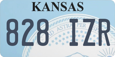 KS license plate 828IZR