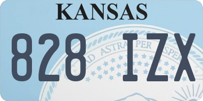 KS license plate 828IZX