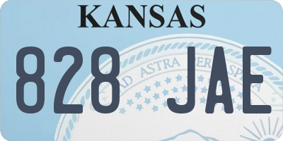 KS license plate 828JAE