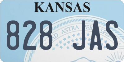 KS license plate 828JAS
