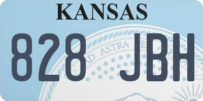 KS license plate 828JBH