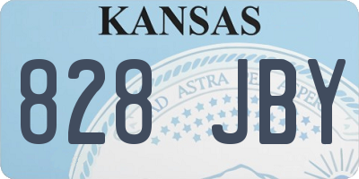 KS license plate 828JBY