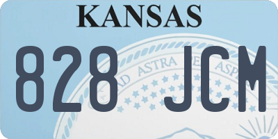 KS license plate 828JCM
