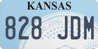 KS license plate 828JDM