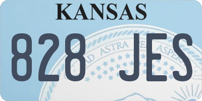 KS license plate 828JES