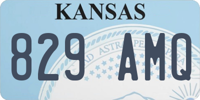 KS license plate 829AMQ