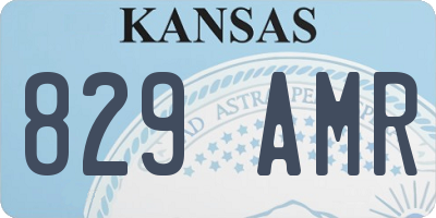 KS license plate 829AMR