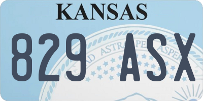 KS license plate 829ASX