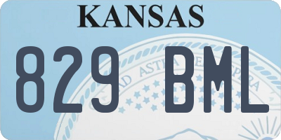 KS license plate 829BML