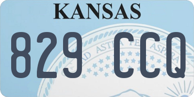 KS license plate 829CCQ