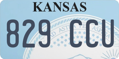 KS license plate 829CCU