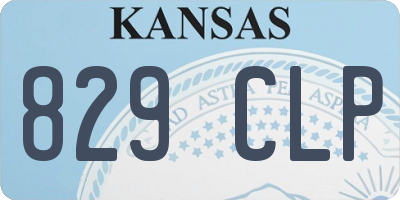 KS license plate 829CLP