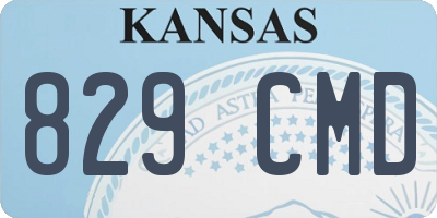 KS license plate 829CMD