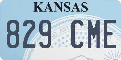 KS license plate 829CME