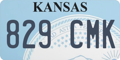KS license plate 829CMK