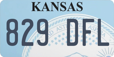 KS license plate 829DFL