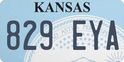 KS license plate 829EYA