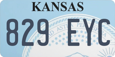 KS license plate 829EYC
